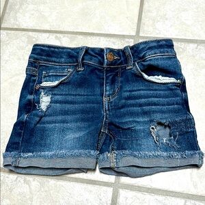 Denim Distressed Kids Shorts
